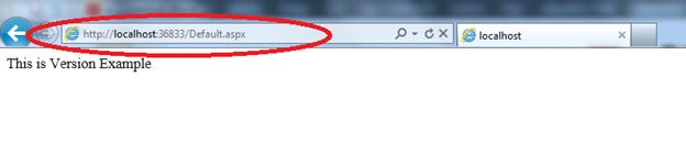 Run the Deafult page